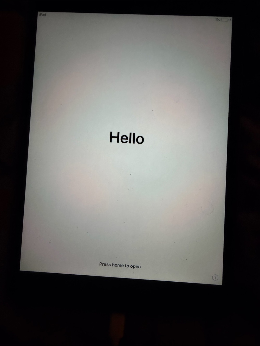 Apple iPad - Black Front Display